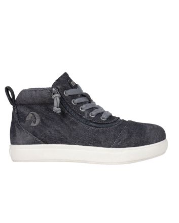 Billy Black Acid Wash D|R Short Wrap High Tops Shoes