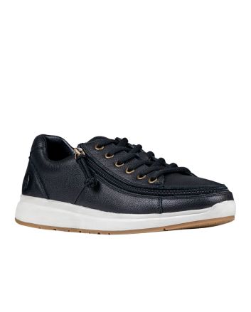 Billy Black Leather Comfort Lows Shoes
