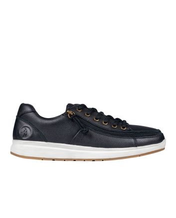 Billy Black Leather Comfort Lows Shoes