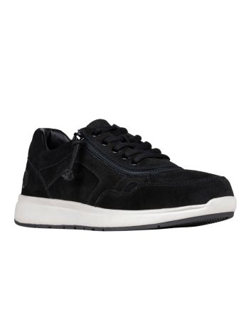 Billy Black Suede Comfort Low Shoes