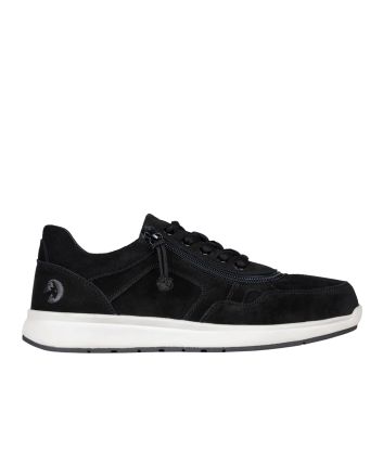 Billy Black Suede Comfort Low Shoes