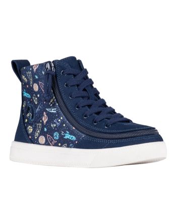 Billy Classic Lace High Tops Navy Space Shoes