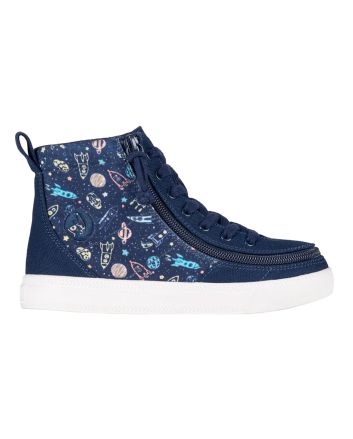Billy Classic Lace High Tops Navy Space Shoes