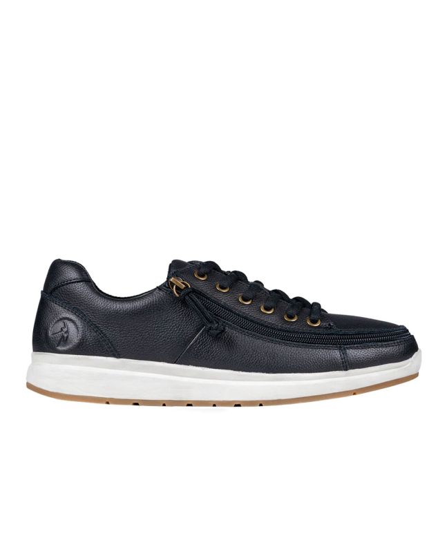 Billy Black Leather Comfort Lows Shoes