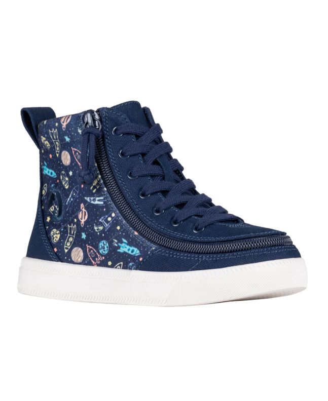 Billy Classic Lace High Tops Navy Space Shoes